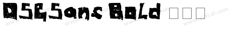DSGSans Bold字体转换